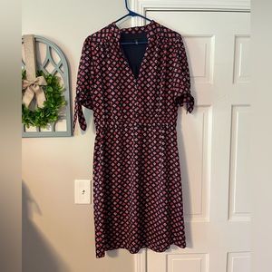 Trina Turk Navy and Pink Dress